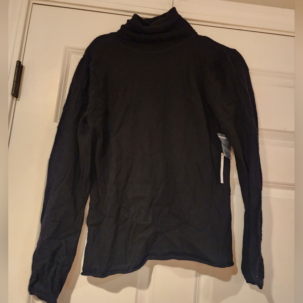 NWT Marina Luna stretchy black long sleeve turtleneck